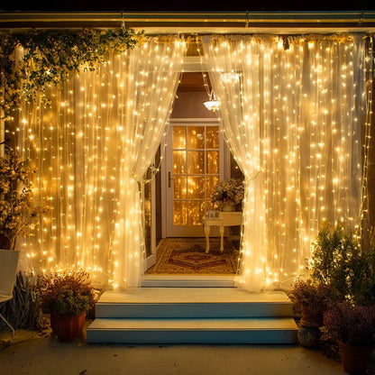 AuroraCurtain™ – Tenda luminosa solare 350 LED