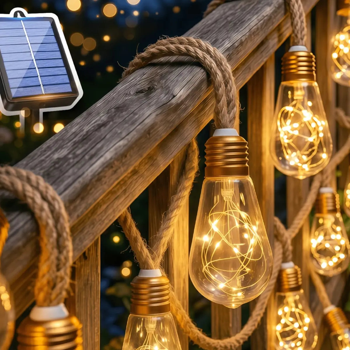BorgoLuce Solar™ – Catena luminosa solare vintage