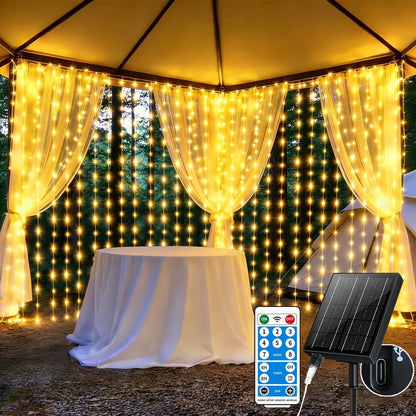 AuroraCurtain™ – Tenda luminosa solare 350 LED
