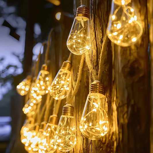 BorgoLuce Solar™ – Catena luminosa solare vintage